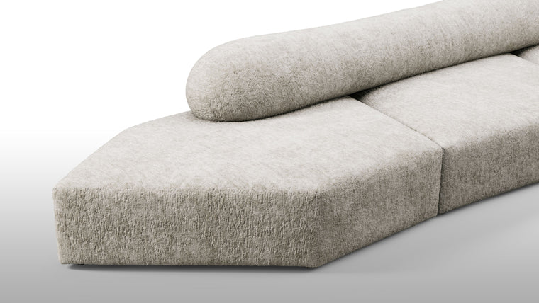 Sculpt Your Own Sofa | The sofa's modular nature allows it to be configured in various compositions, making it adaptable to different spaces and needs. Each module can be arranged to form a continuous seating area or separated to create distinct sections, providing flexibility in both residential and commercial settings.
