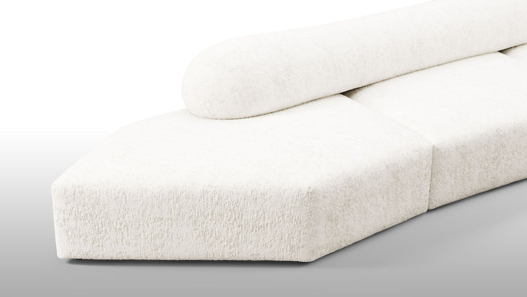 Sculpt Your Own Sofa | The sofa's modular nature allows it to be configured in various compositions, making it adaptable to different spaces and needs. Each module can be arranged to form a continuous seating area or separated to create distinct sections, providing flexibility in both residential and commercial settings.
