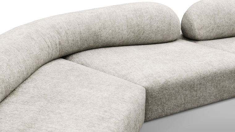 Sculpt Your Own Sofa | The sofa's modular nature allows it to be configured in various compositions, making it adaptable to different spaces and needs. Each module can be arranged to form a continuous seating area or separated to create distinct sections, providing flexibility in both residential and commercial settings.
