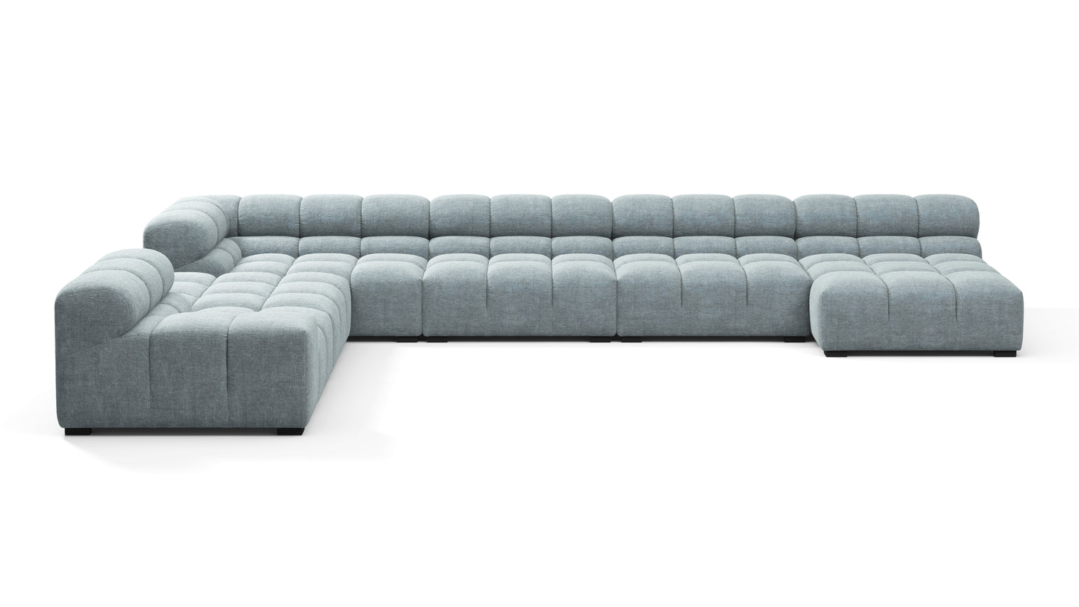 MODULAR MASTERPIECE | A modern take on 70s design, this cloud-like sectional is all about leisurely lounging. Its relaxed, playful aesthetic is adored around the world.
