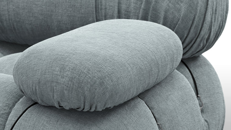 INFINITE POSSIBILITIES | The generous form and soft shapes create a sofa that begs to be sat on, and the sectional design of the Bellini creates endless possibilities. Inspired by the spirit of lounging and socializing, the Bellini is truly a shape-shifter, adapting to every space and need.
