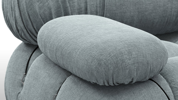 INFINITE POSSIBILITIES | The generous form and soft shapes create a sofa that begs to be sat on, and the sectional design of the Bellini creates endless possibilities. Inspired by the spirit of lounging and socializing, the Bellini is truly a shape-shifter, adapting to every space and need.
