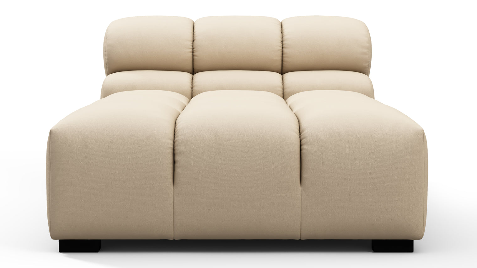MODULAR MASTERPIECE | A modern take on 70s design, this cloud-like outdoor sectional is all about leisurely lounging under the sun or stars. Its relaxed, playful aesthetic enhances any outdoor environment.
