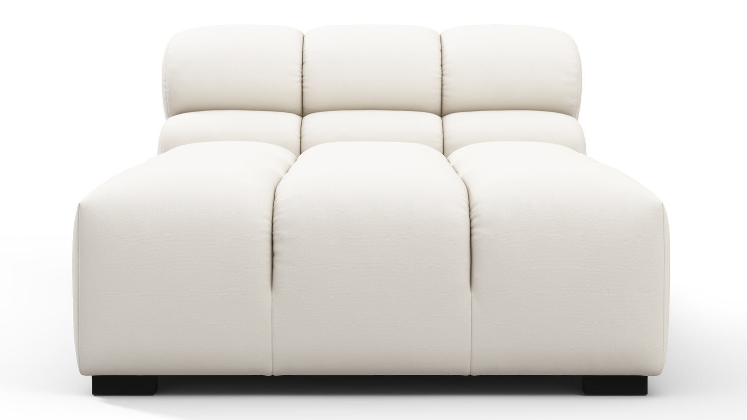 MODULAR MASTERPIECE | A modern take on 70s design, this cloud-like outdoor sectional is all about leisurely lounging under the sun or stars. Its relaxed, playful aesthetic enhances any outdoor environment.
