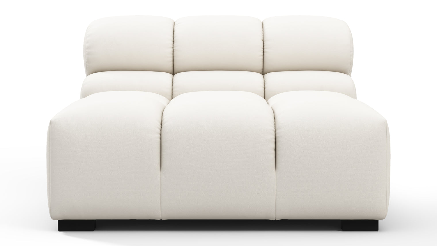 MODULAR MASTERPIECE | A modern take on 70s design, this cloud-like outdoor sectional is all about leisurely lounging under the sun or stars. Its relaxed, playful aesthetic enhances any outdoor environment.
