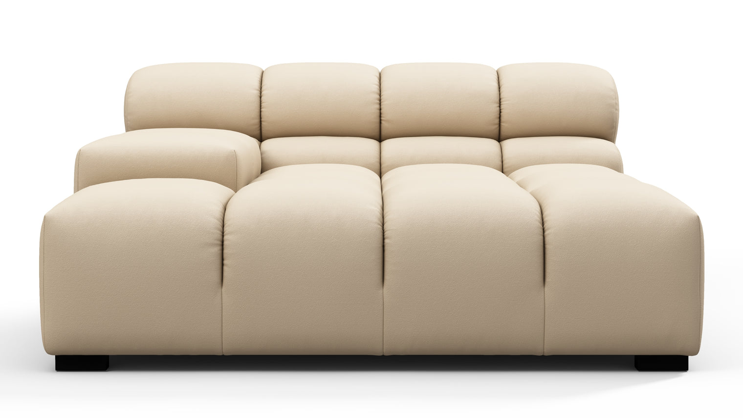 MODULAR MASTERPIECE | A modern take on 70s design, this cloud-like outdoor sectional is all about leisurely lounging under the sun or stars. Its relaxed, playful aesthetic enhances any outdoor environment.
