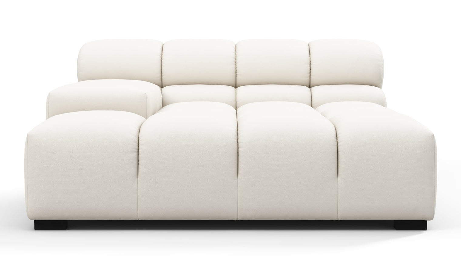 MODULAR MASTERPIECE | A modern take on 70s design, this cloud-like outdoor sectional is all about leisurely lounging under the sun or stars. Its relaxed, playful aesthetic enhances any outdoor environment.
