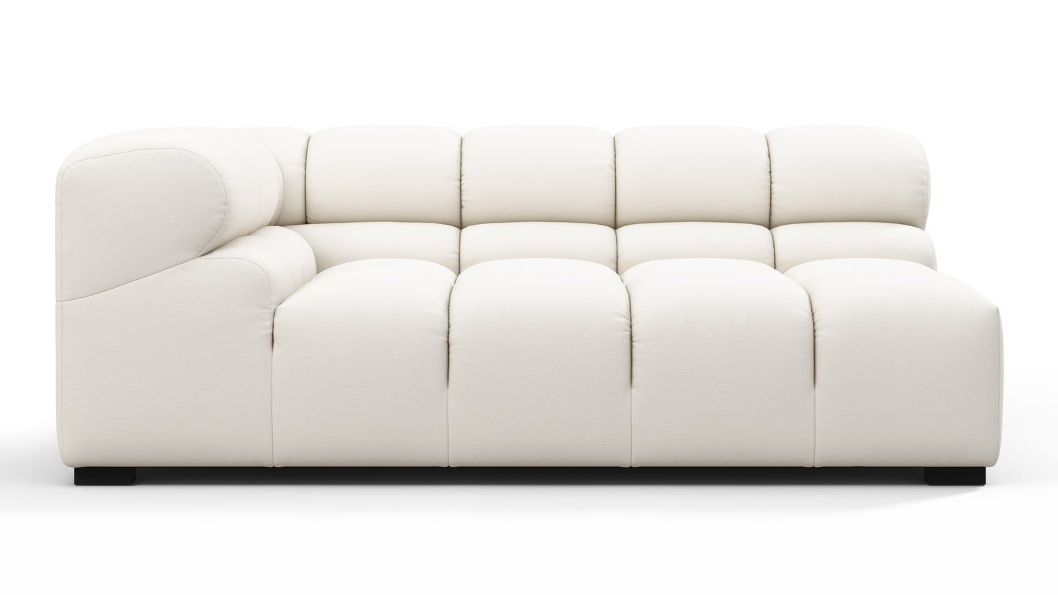 MODULAR MASTERPIECE | A modern take on 70s design, this cloud-like outdoor sectional is all about leisurely lounging under the sun or stars. Its relaxed, playful aesthetic enhances any outdoor environment.

