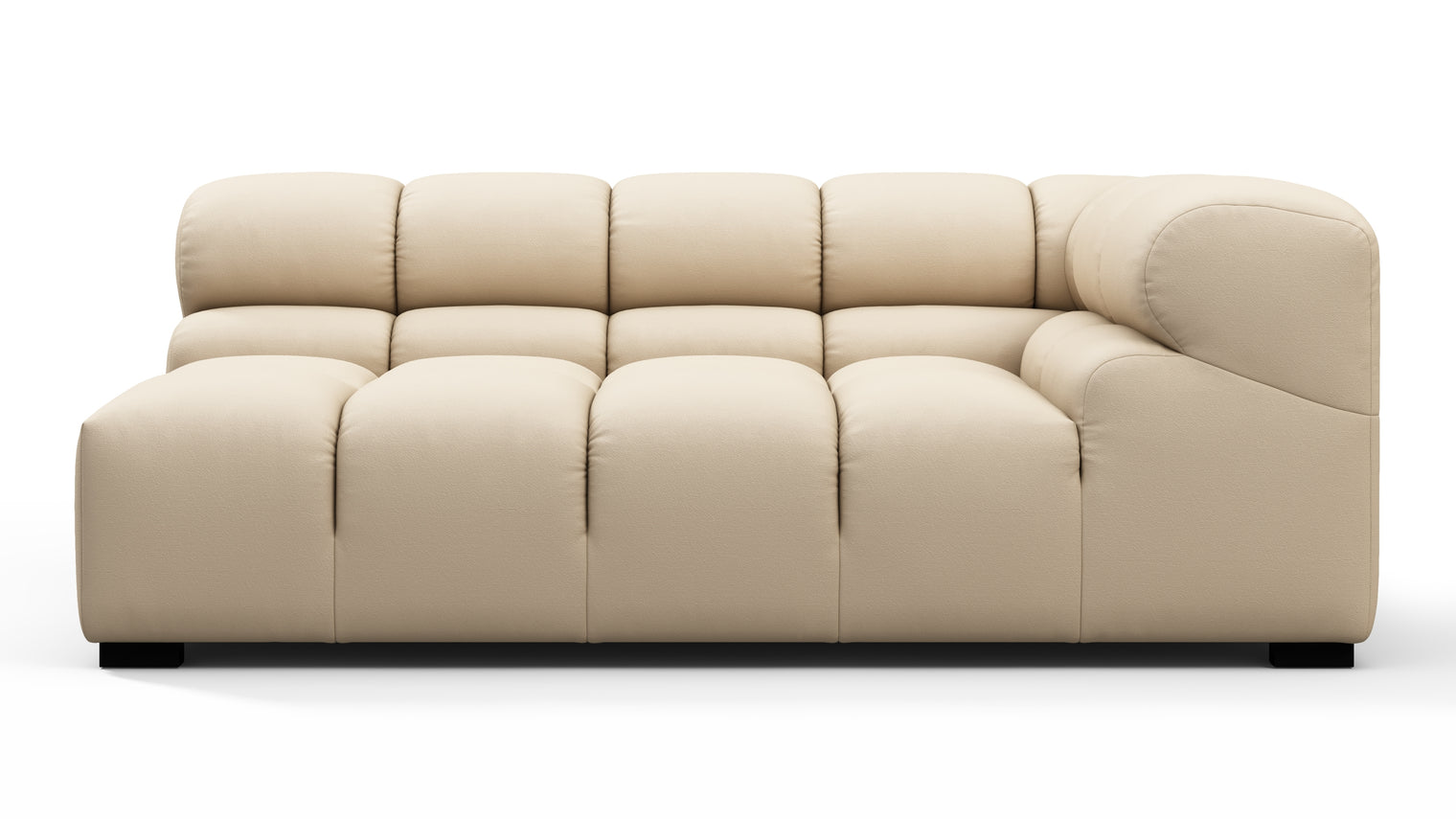 MODULAR MASTERPIECE | A modern take on 70s design, this cloud-like outdoor sectional is all about leisurely lounging under the sun or stars. Its relaxed, playful aesthetic enhances any outdoor environment.
