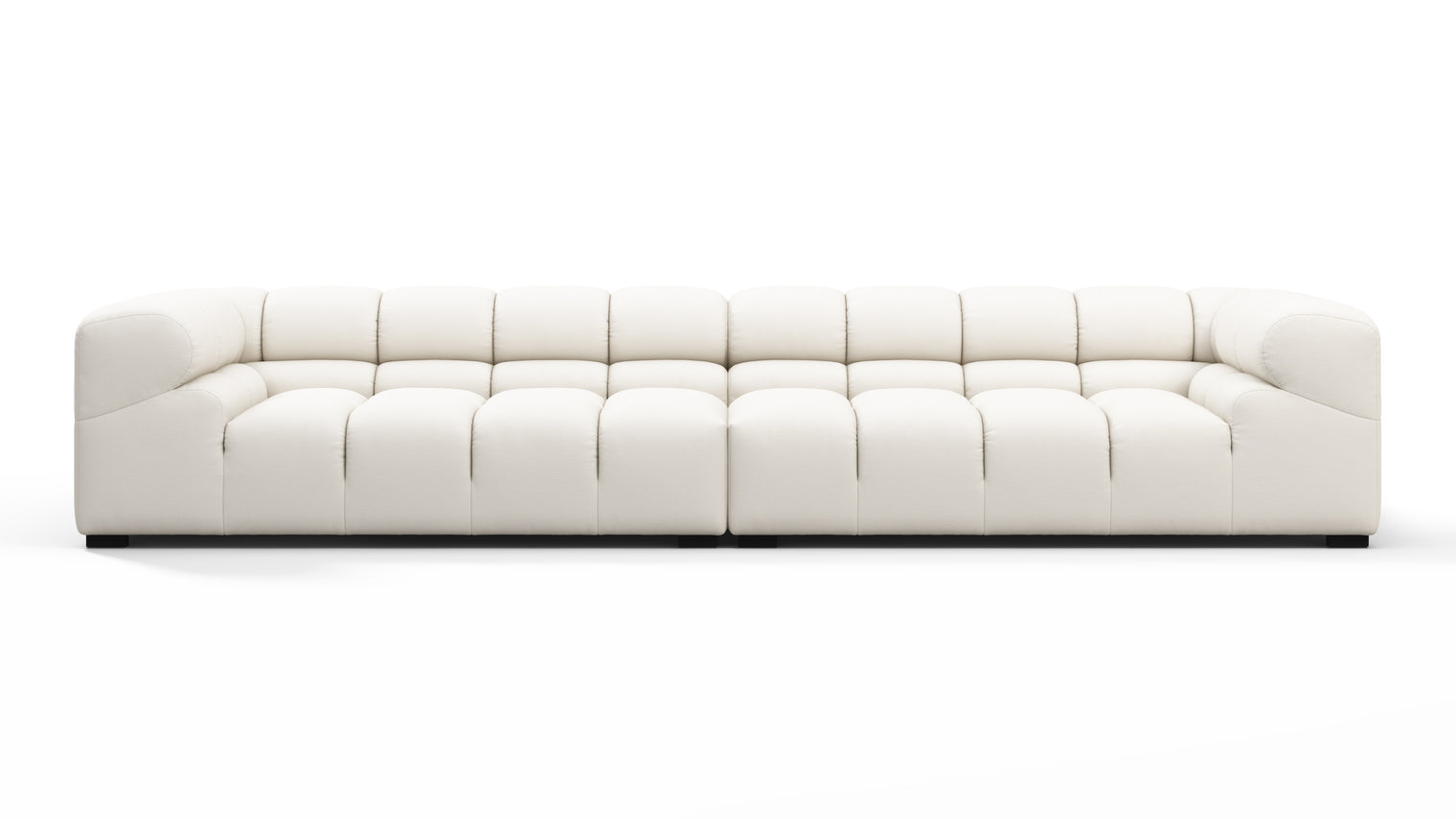 MODULAR MASTERPIECE | A modern take on 70s design, this cloud-like outdoor sectional is all about leisurely lounging under the sun or stars. Its relaxed, playful aesthetic enhances any outdoor environment.
