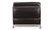 Corbusier - Corbusier Petit Modele Two Seater Sofa, Midnight Black Premium Leather
