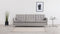 Florence - Florence Three Seater Sofa, Light Gray Wool