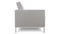 Florence - Florence Three Seater Sofa, Light Gray Wool