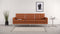 Florence - Florence Three Seater Sofa, Tan Premium Leather