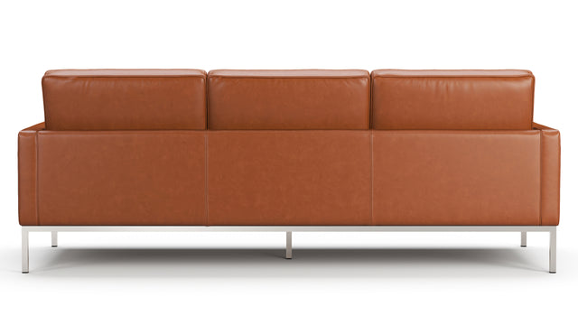 Florence - Florence Three Seater Sofa, Tan Premium Leather