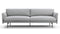 Toriko - Toriko Three Seater Sofa, Light Gray Wool