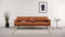 Toriko - Toriko Three Seater Sofa, Tan Premium Leather