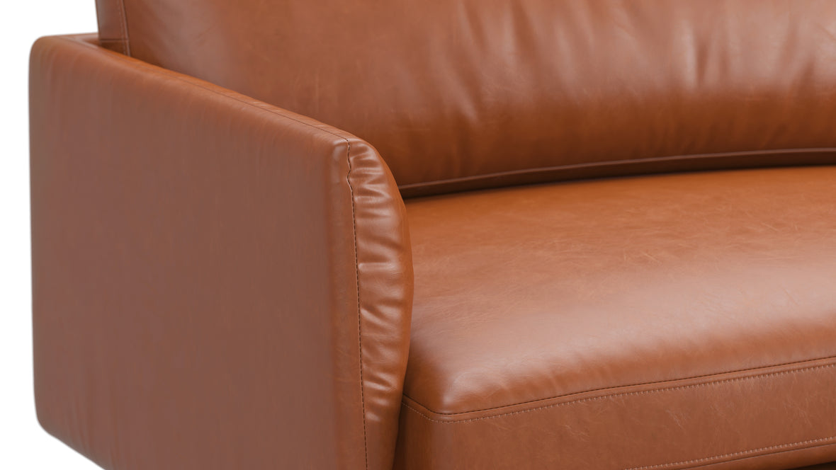 Toriko - Toriko Three Seater Sofa, Tan Premium Leather