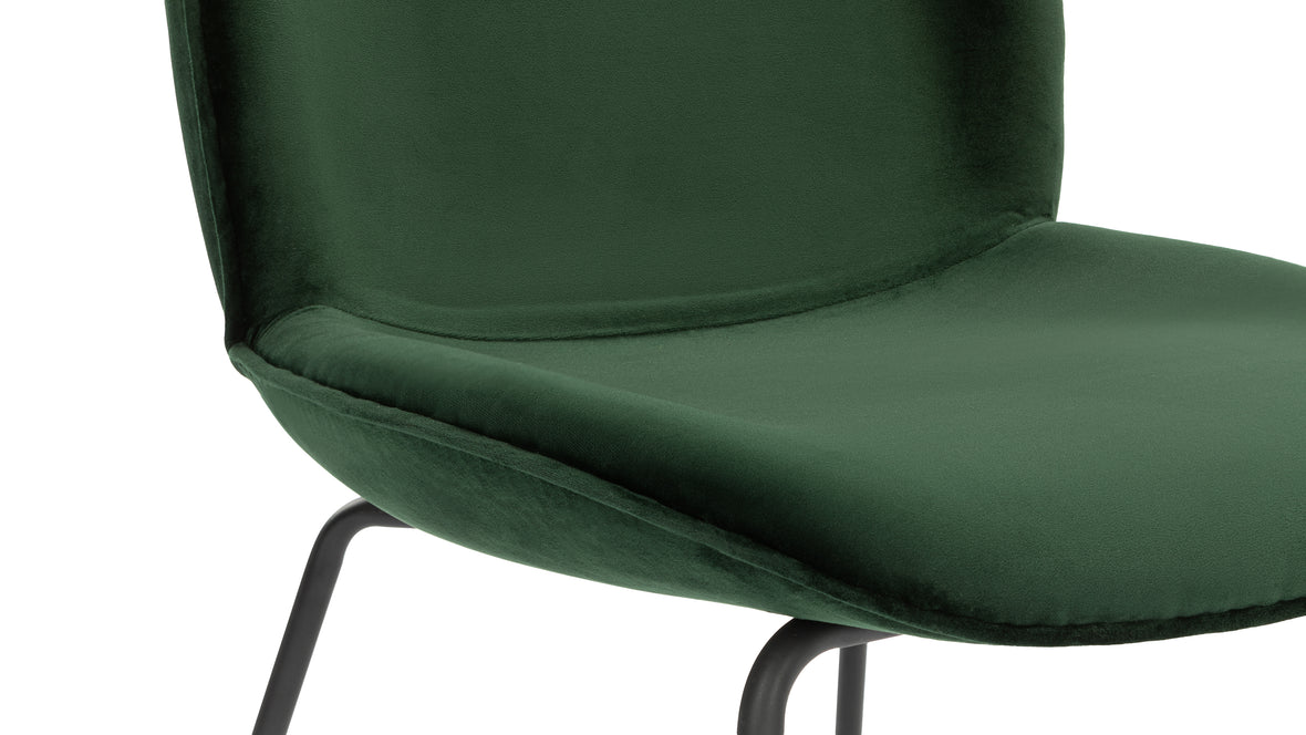Beetle - Beetle Side Chair, Teal Velvet