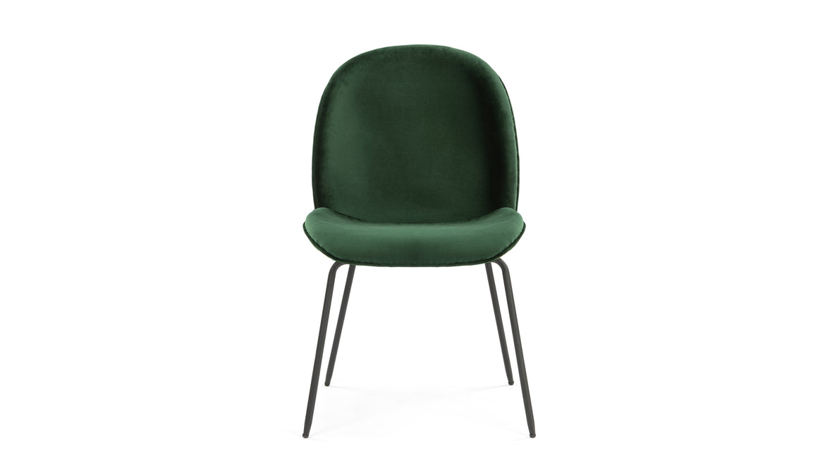Beetle - Beetle Side Chair, Teal Velvet