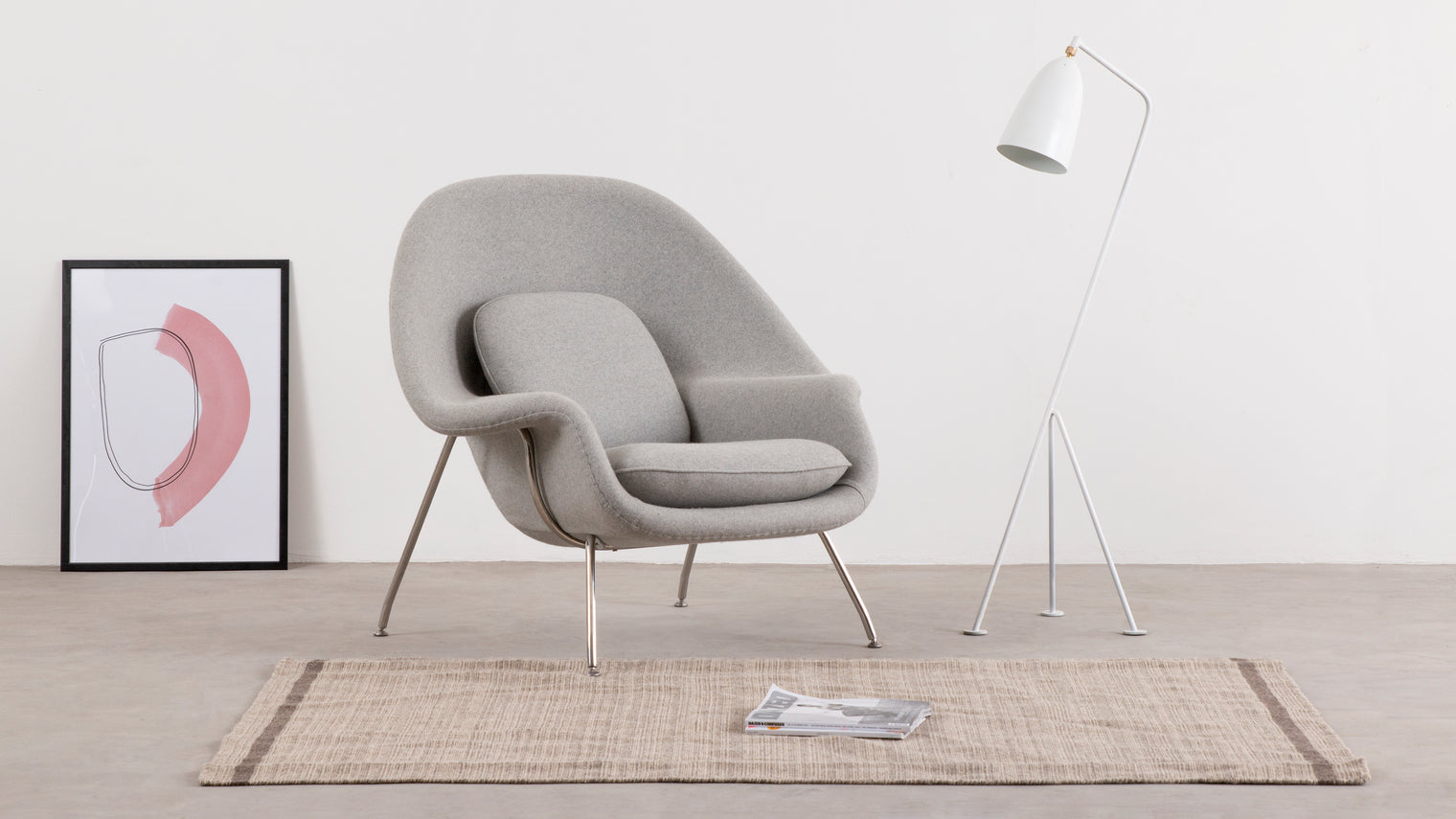CREATE THE PERFECT AMBIANCE FOR ANY SPACE | Celebrated for its stick-like aesthetic and conveniently slim profile, the Grasshopper Floor Lamp is the perfect lighting solution for spaces big and small. Create the perfect ambiance by mixing and matching all of the lamps in the series. Choose your favorite shade, or make a statement by displaying bold, contrasting colors.

