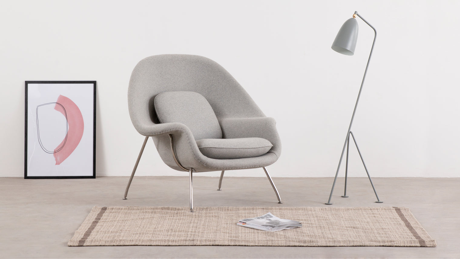 CREATE THE PERFECT AMBIANCE FOR ANY SPACE | Celebrated for its stick-like aesthetic and conveniently slim profile, the Grasshopper Floor Lamp is the perfect lighting solution for spaces big and small. Create the perfect ambiance by mixing and matching all of the lamps in the series. Choose your favorite shade, or make a statement by displaying bold, contrasting colors.
