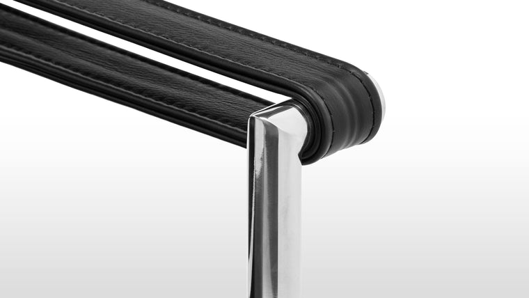 BACK TO BASICS | A chair distilled to simple forms and high quality materials, the Corbusier Armchair delivers timeless style. As fresh today as it was a century ago, this functional piece deserves its status as a modern classic.
