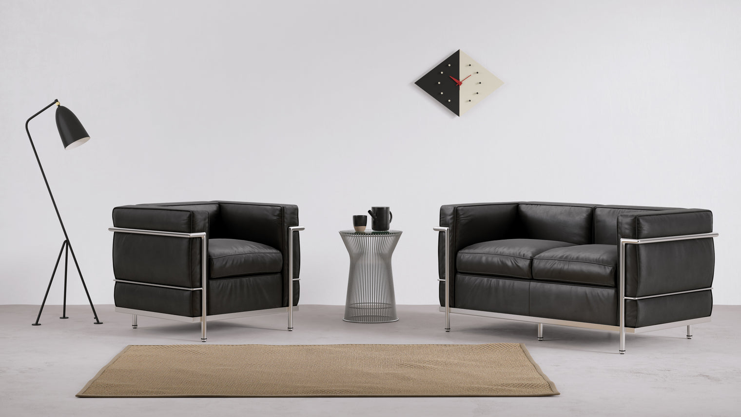 Ahead of its Time | Flaunting contrasting tones and a balance of geometric and mid-century modern styles, the Contrast Clock is sure to catch eyes and turn heads no matter where it’s featured. Kitchens, bedrooms, and living rooms are all great options for this wall clock.
