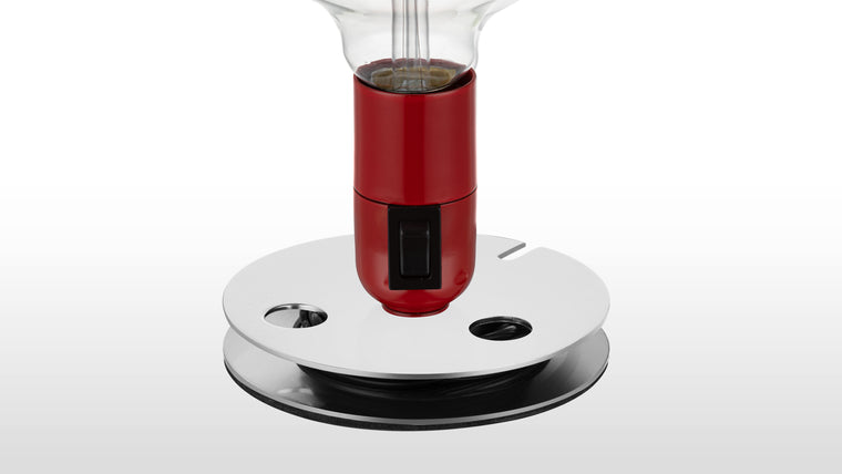 Versatile Piece | A great choice for contemporary, industrial, or midcentury spaces, the Lampadina is an excellent all-rounder. Offices, living rooms, bedrooms, and more—no matter where you feature this one-of-a-kind table lamp, brilliance follows.
