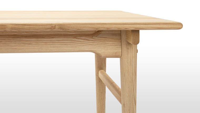 Scandinavian Design | The beauty is in the details when it comes to high-end design, and this table is no exception. The Wegner Dining Table sets itself apart with a top that appears to float above its legs, thanks to the unique side rails that showcase the integrity of the design and workmanship.
