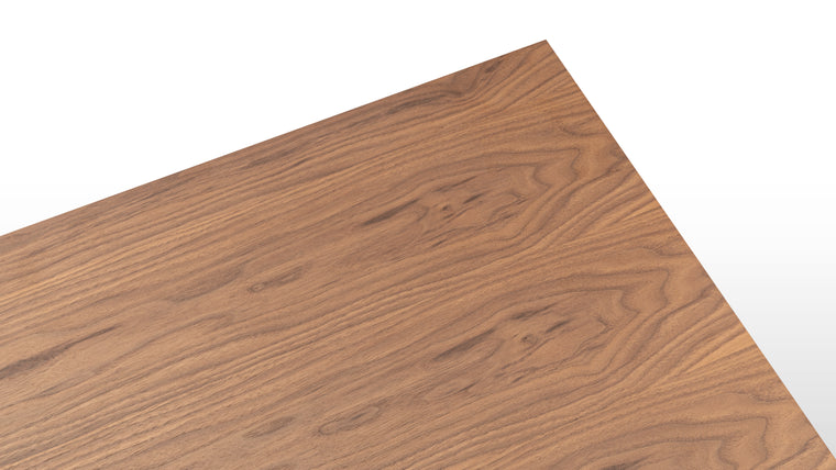 Quality Construction | With its walnut veneer, steel base, and solid walnut wood legs, this desk is expertly crafted of long-lasting materials. In other words, it’s as strong as it is stylish!  
