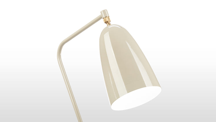 CUSTOMIZED LIGHTING | Thanks to its convenient swiveling head, the Grasshopper Floor Lamp provides glare-free illumination right where you need it. Ideal for living areas, studies and offices, the lamp easily adjusts for virtually any task.
