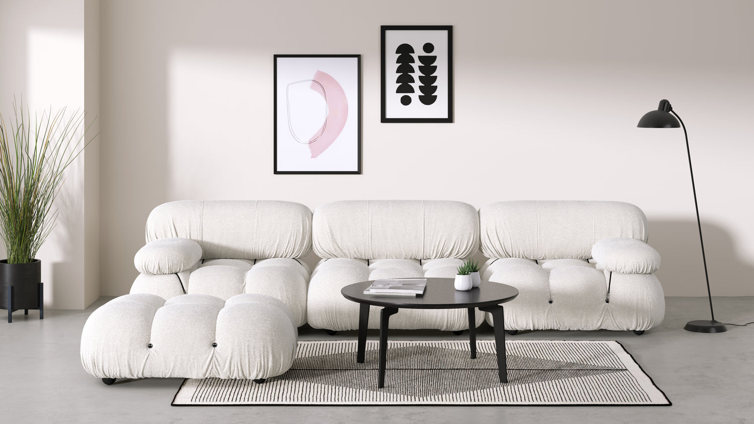 Stylish Sectional|With the Bellini’s sectional design, you can create a sofa that suits your space. The soft curves of each carefully crafted cushion create a luxurious and comfortable seat for the ultimate in stylish comfort.
