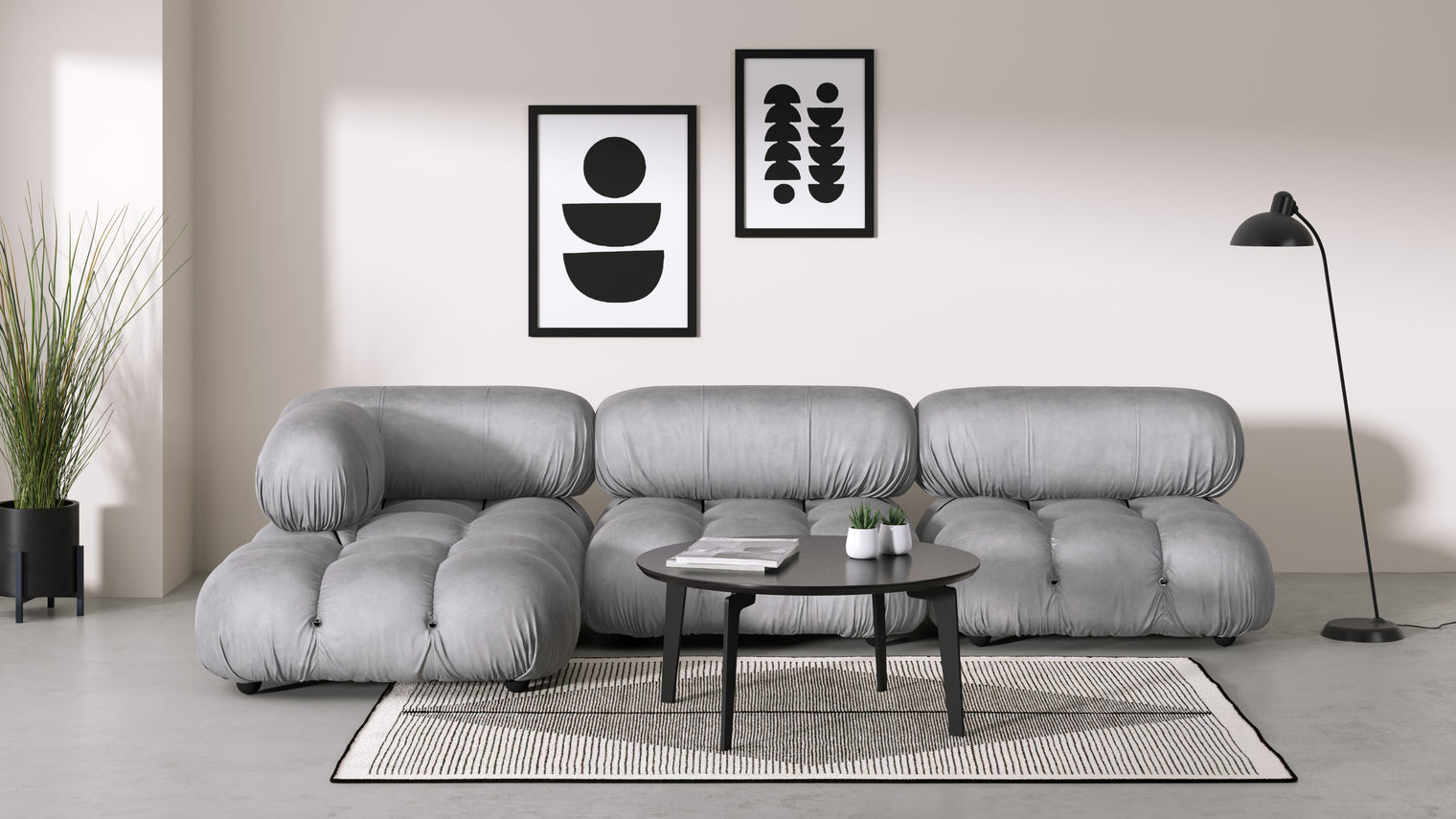 Stylish Sectional|With the Bellini’s sectional design, you can create a sofa that suits your space. The soft curves of each carefully crafted cushion create a luxurious and comfortable seat for the ultimate in stylish comfort.

