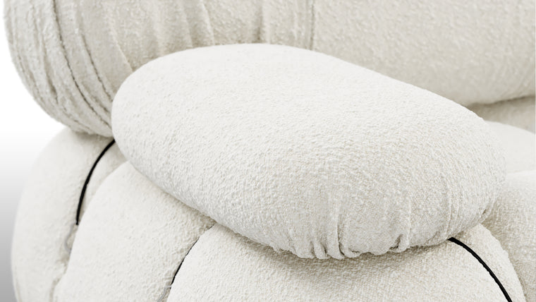 Infinite Possibilities|The generous form and soft shapes create a sofa that begs to be sat on, and the sectional design of the Bellini creates endless possibilities. Inspired by the spirit of lounging and socializing, the Bellini is truly a shape-shifter, adapting to every space and need.

