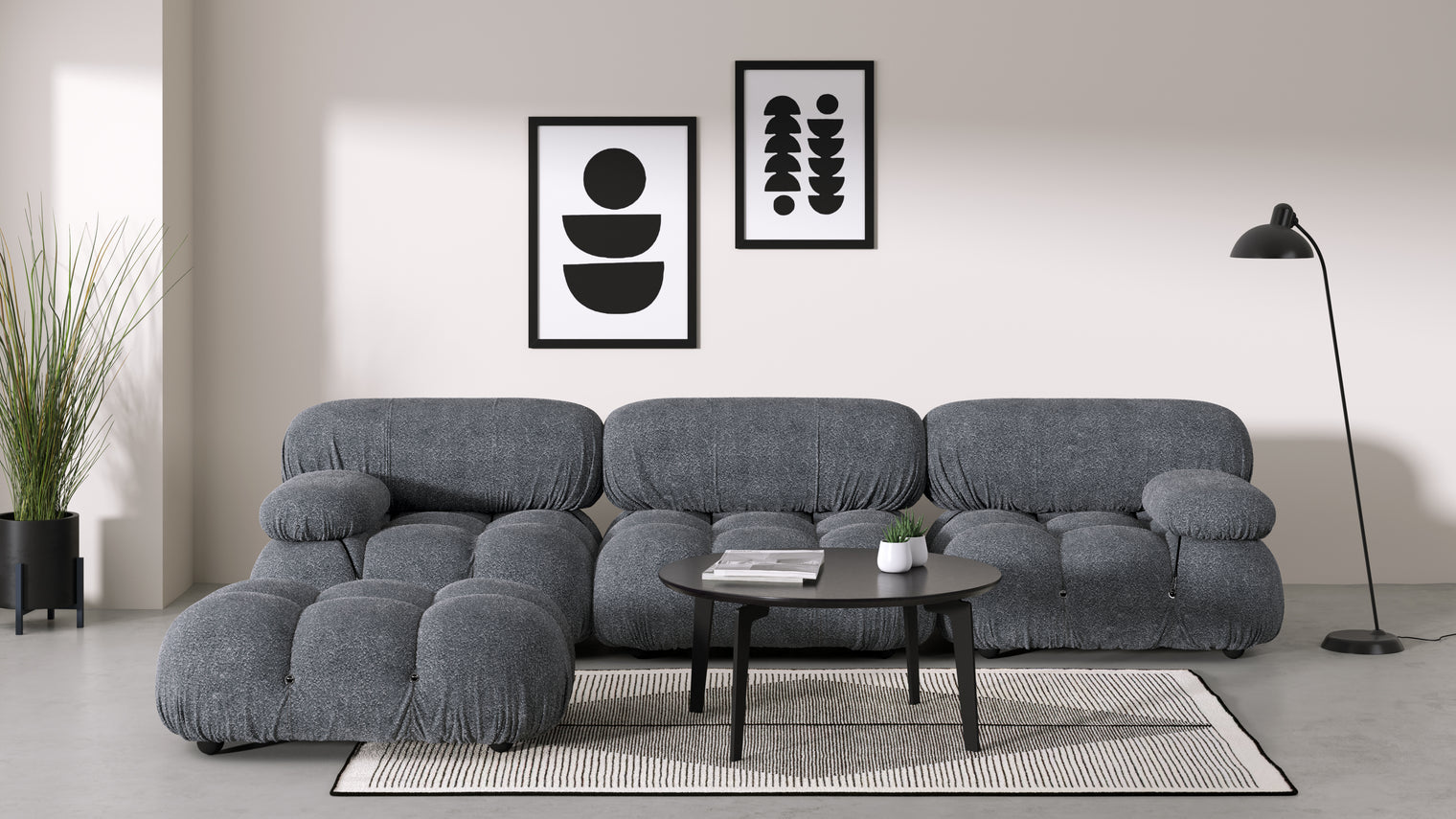 Stylish Sectional|With the Bellini’s sectional design, you can create a sofa that suits your space. The soft curves of each carefully crafted cushion create a luxurious and comfortable seat for the ultimate in stylish comfort.
