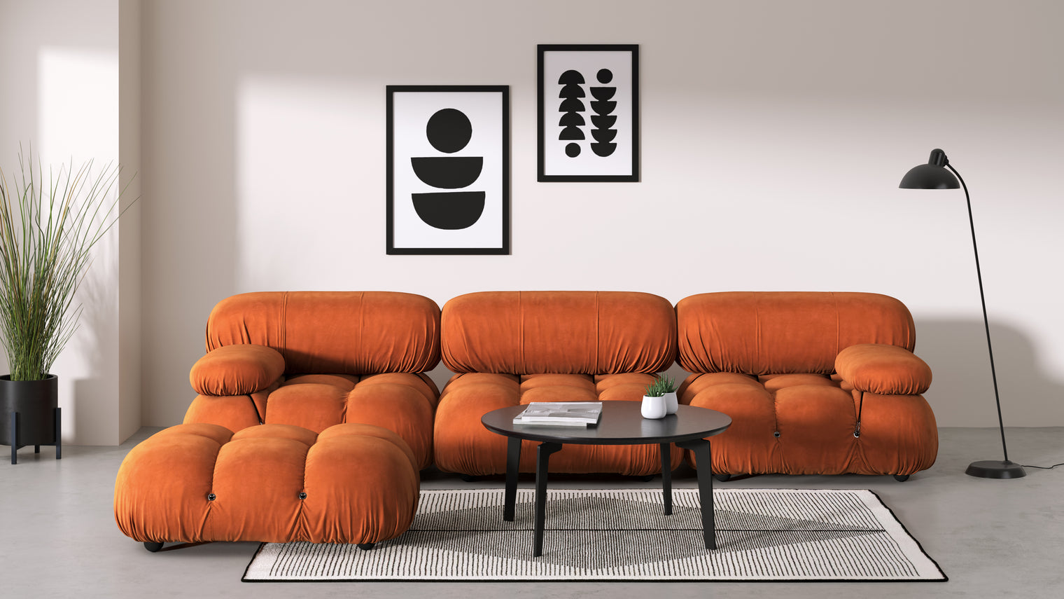 Stylish Sectional|With the Bellini’s sectional design, you can create a sofa that suits your space. The soft curves of each carefully crafted cushion create a luxurious and comfortable seat for the ultimate in stylish comfort.
