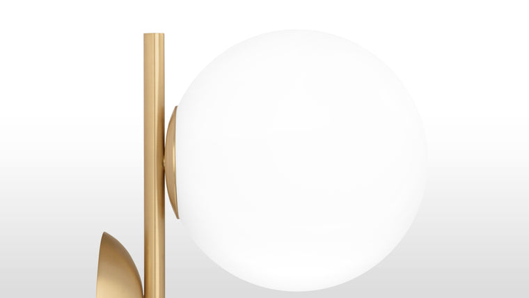 HIGH-END DETAILS | Made with high quality durable metal tubing and opaline glass, the IC Lights collection is designed to diffuse light softly, creating an ambient lighting solution which is both stylish and atmospheric. Available in luxe brass, black, and contemporary chrome finishes.
