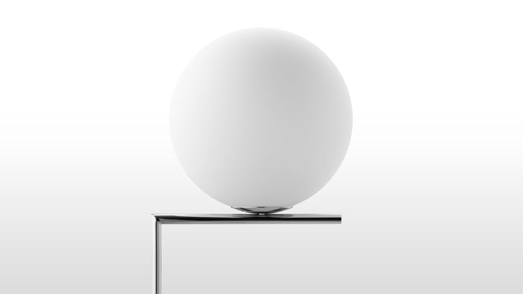 Deluxe Details | The IC Lights collection is designed to diffuse light softly through the use of high quality opaline glass. The contemporary shade, coupled with the minimalistic metal tube frame creates an ambient lighting solution which is both stylish and atmospheric. Available in luxe gold, black, and contemporary chrome finishes.
