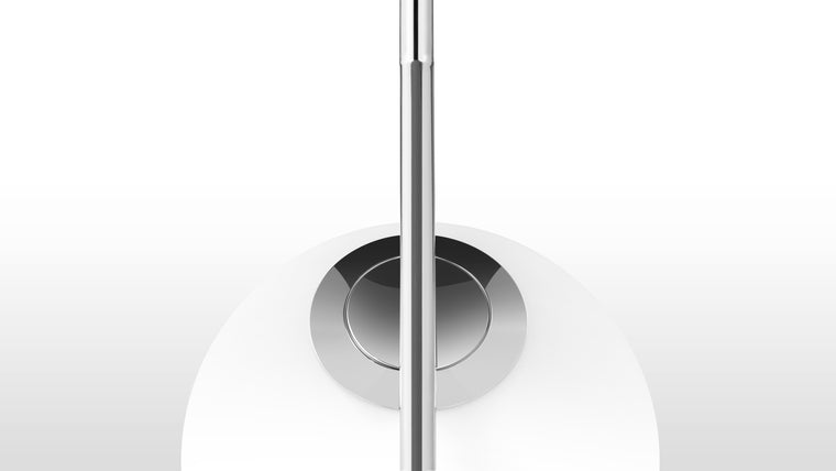 Luxe Finish | Made with high quality durable metal tubing and opaline glass, the IC Lights collection is designed to diffuse light softly, creating an ambient lighting solution which is both stylish and atmospheric. Available in luxe brass, black, and contemporary chrome finishes.
