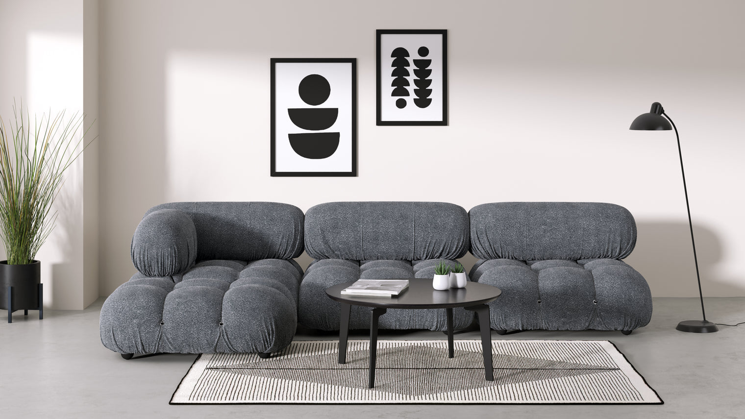 Stylish Sectional|With the Bellini’s sectional design, you can create a sofa that suits your space. The soft curves of each carefully crafted cushion create a luxurious and comfortable seat for the ultimate in stylish comfort.
