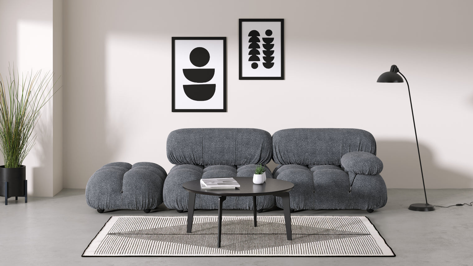 Stylish Sectional|With the Bellini’s sectional design, you can create a sofa that suits your space. The soft curves of each carefully crafted cushion create a luxurious and comfortable seat for the ultimate in stylish comfort.
