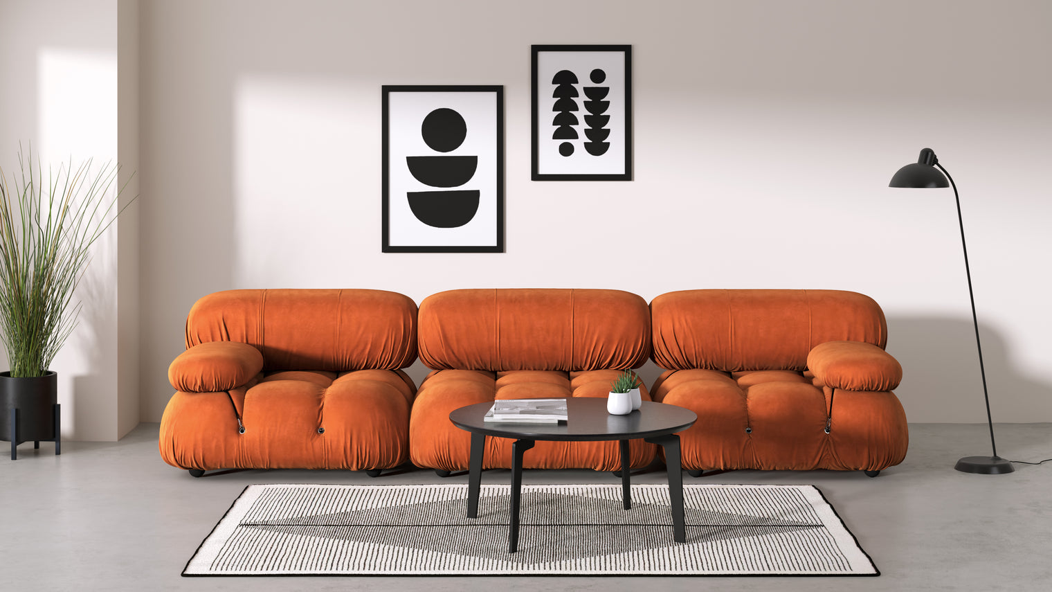 Stylish Sectional|With the Bellini’s sectional design, you can create a sofa that suits your space. The soft curves of each carefully crafted cushion create a luxurious and comfortable seat for the ultimate in stylish comfort.
